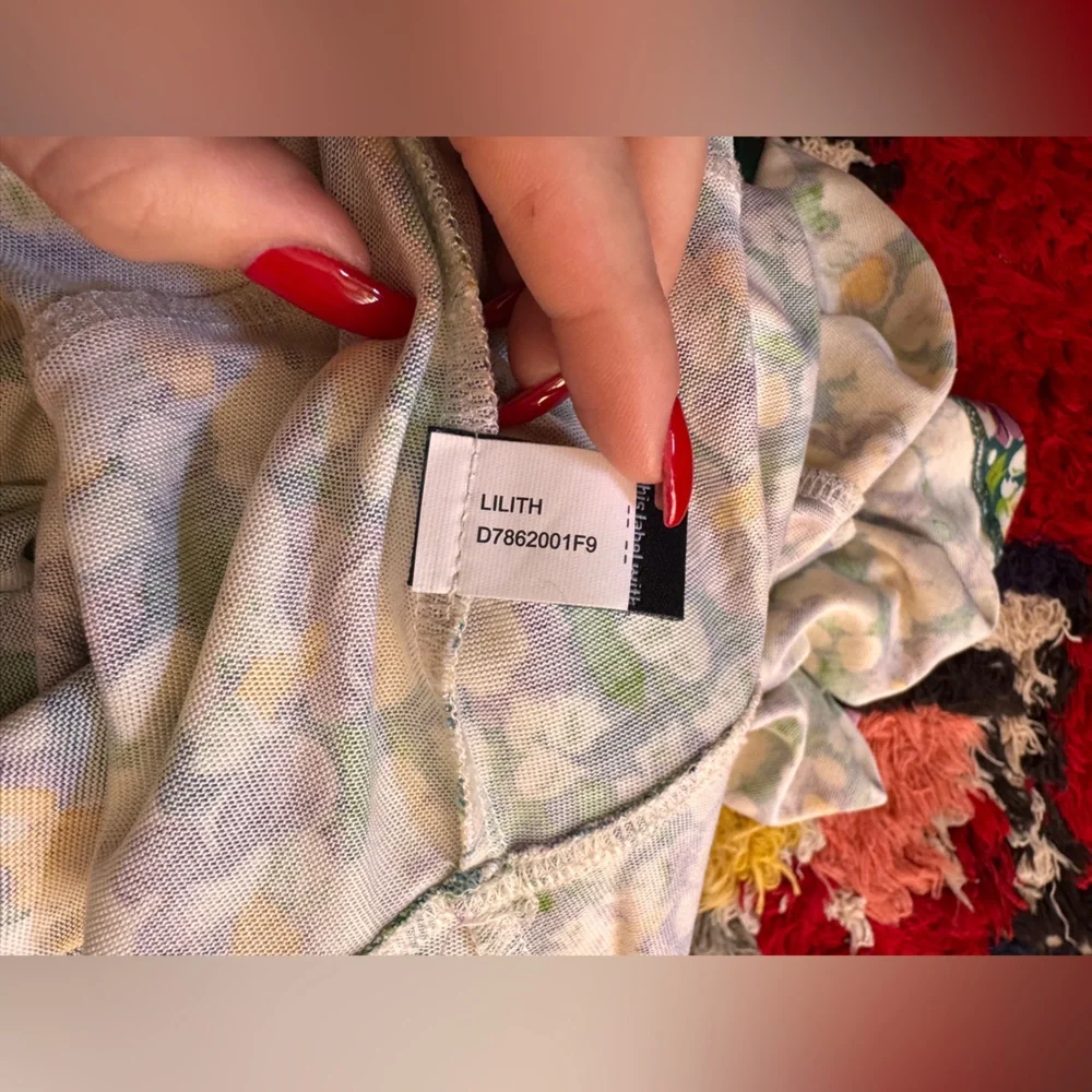 Y2K does 60s Vintage Silk Diane Von Furstenberg Multicolor Floral Midi Dress - Picture 9 of 9